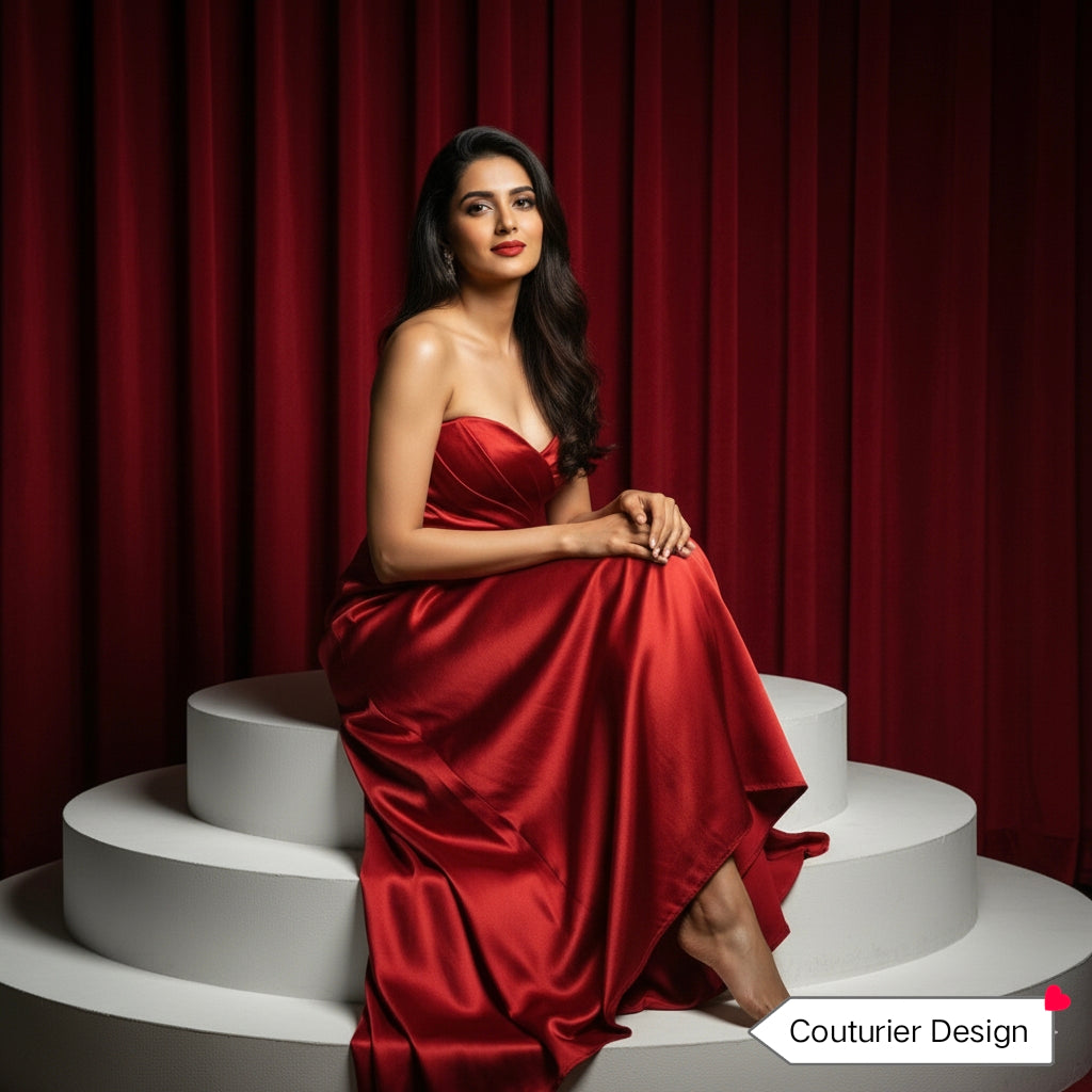 The Perfect Red Gown by Couturier Design